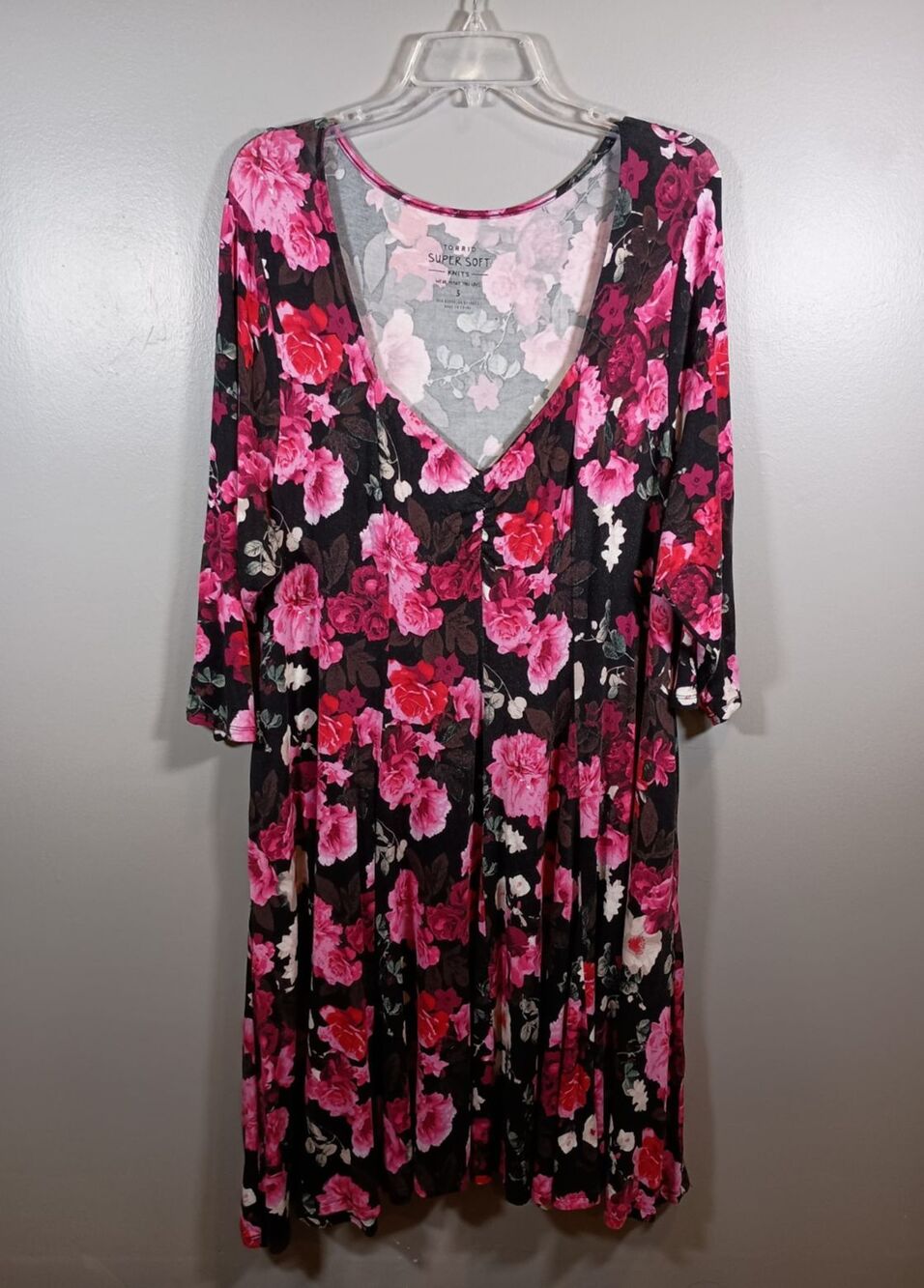 Torrid Mini Super Soft Skater Princess Cut Floral Sweetheart Dress Plus Size 3X